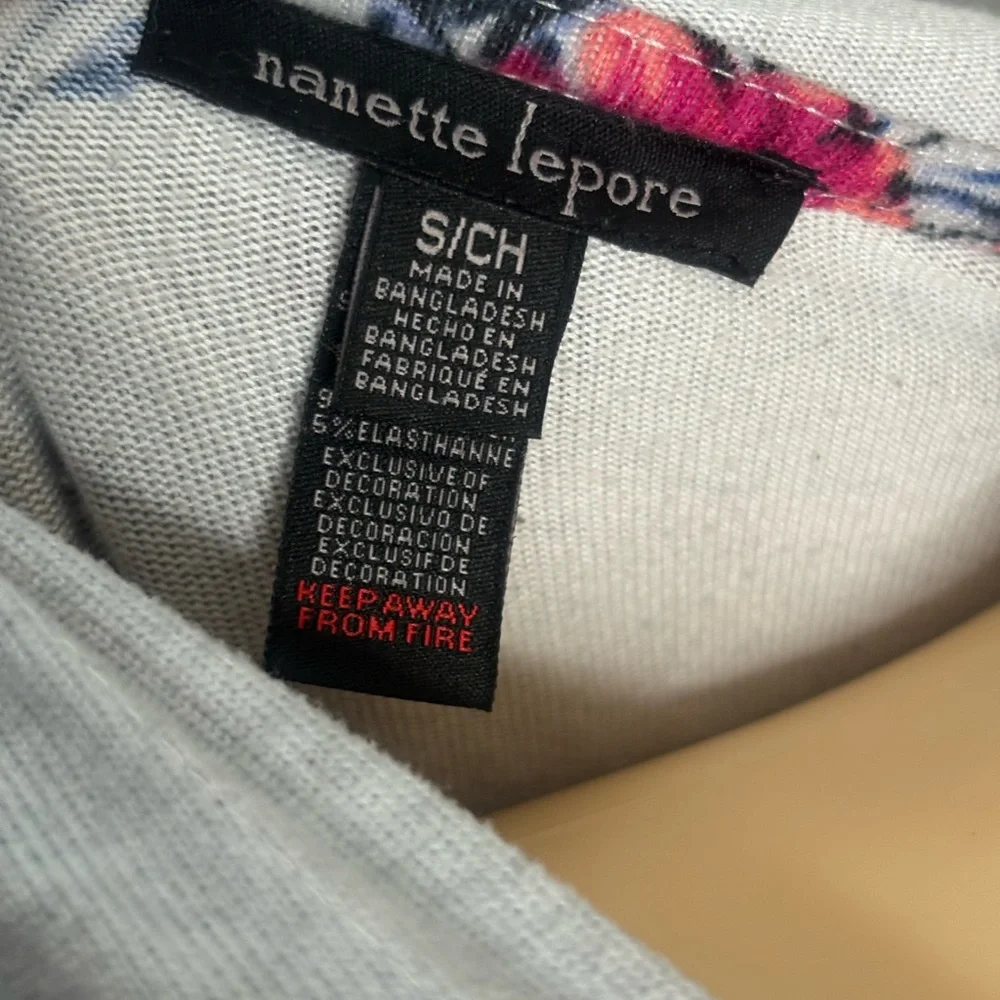 Floral Hooded Women's Top - Gray and Pink